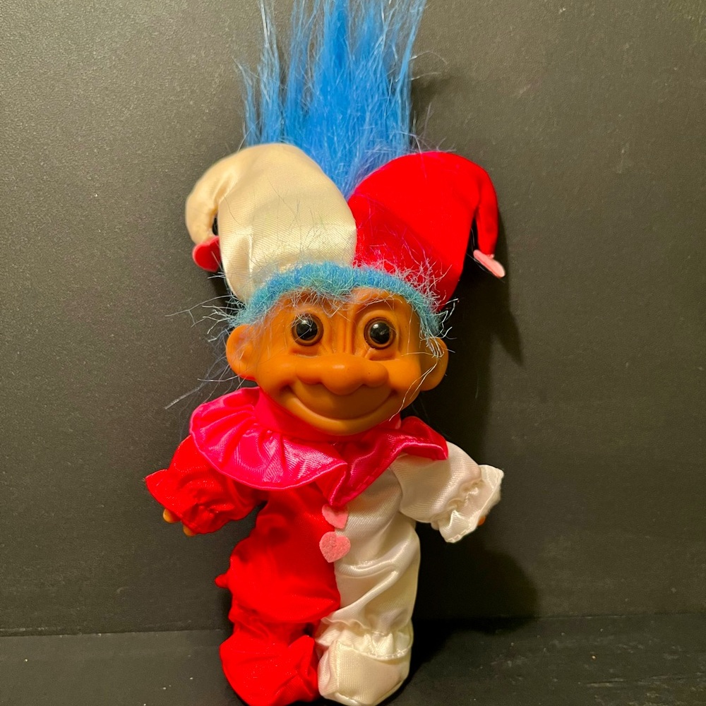 Vintage Troll Jester Doll